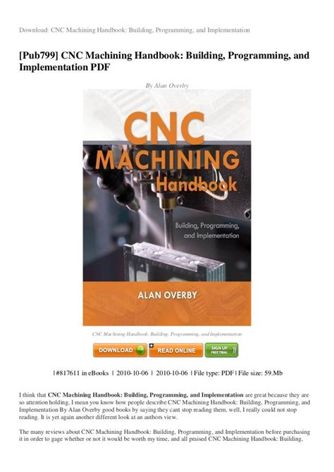 cnc machining handbook building programming and implementation pdf download|cnc turning program examples pdf.